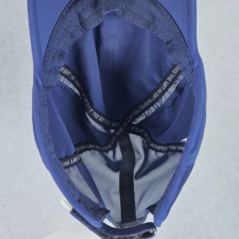 Rhone Running Mens Navy Blue Mesh Panel Baseball Cap Adjustable Hat XXX Logo - Picture 6 of 9